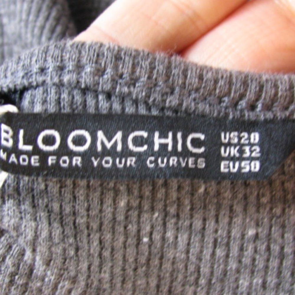 NWT BloomChic gray boho dress 28 /5X - Picture 10 of 11